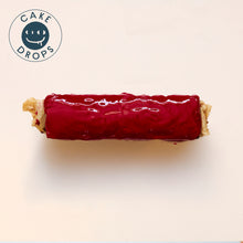 Blackcurrant Friand Loaf photographed from above