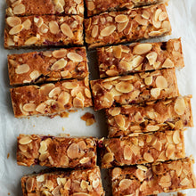 Exploding Bakery Raspberry and White Chocolate Frangipane Traybake.