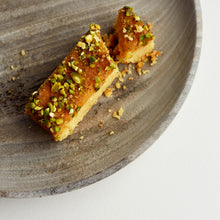 Lemon Polenta & Pistachio Traybake portion.