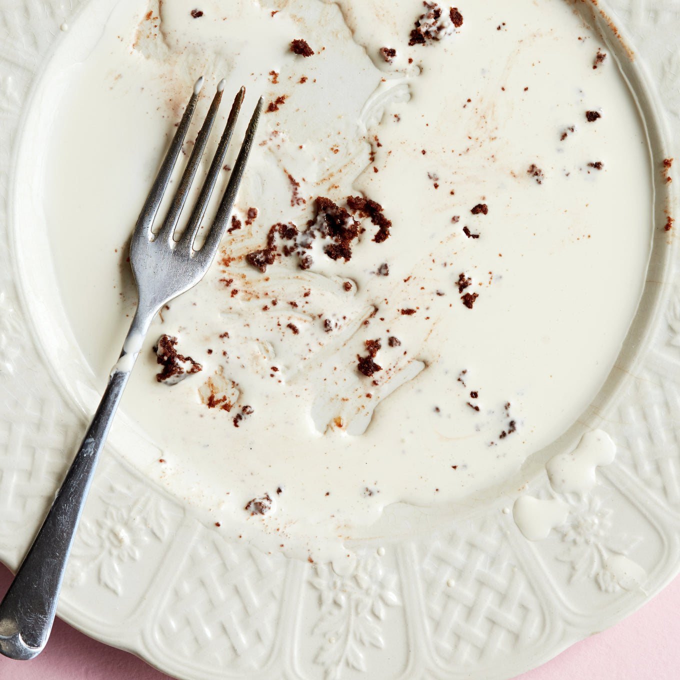 Plate and fork.