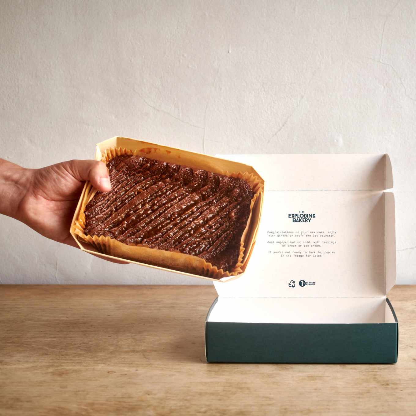 Salted Caramel Brownie and its box.