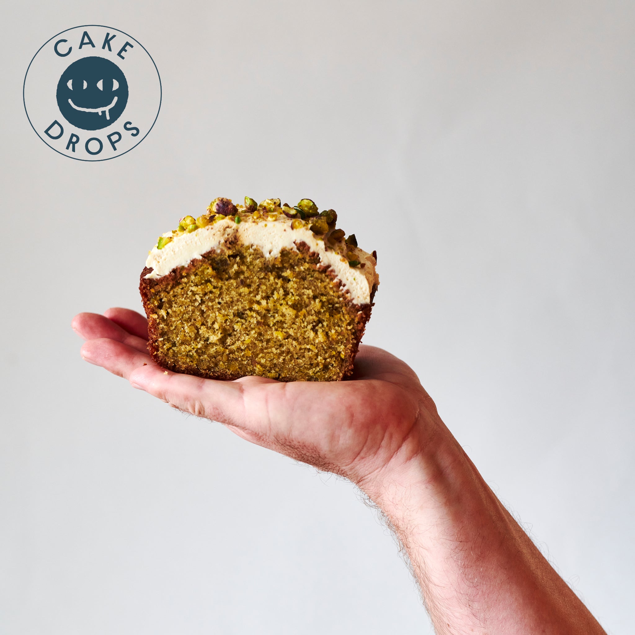Exploding Bakery Cake Drops: Pistachio, Cardamom & Olive Oil Loaf