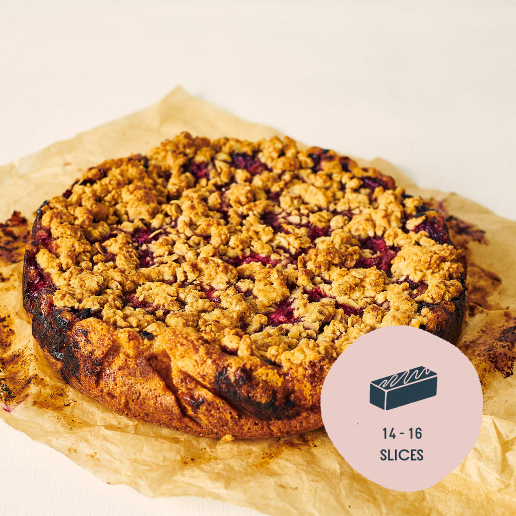 Cherry Crumble Cake - Exploding Bakery