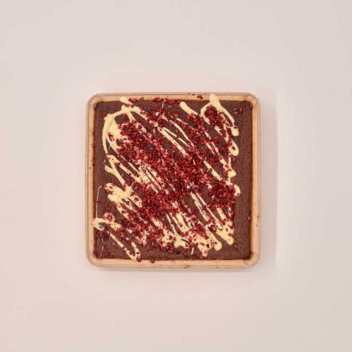 An Exploding Bakery Raspberry Letterbox Brownie.