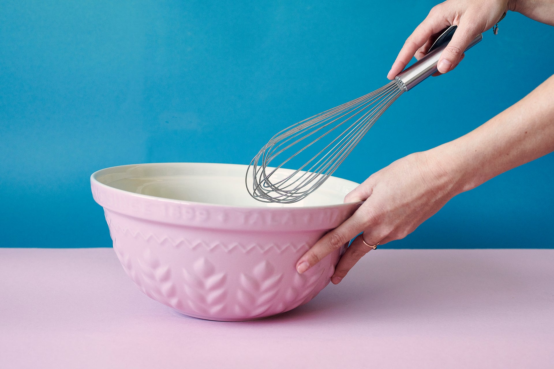 Mixing Bowl Pastel Pink Corn Design 30cm