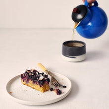 Blackcurrant Frangipane and a teapot