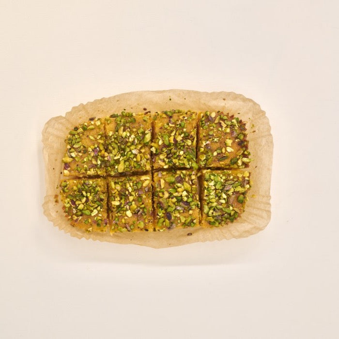 An Exploding Bakery Lemon Polenta & Pistachio cake.