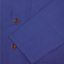 Uskees Heavy Cotton Buttoned Overshirt - Ultra Blue