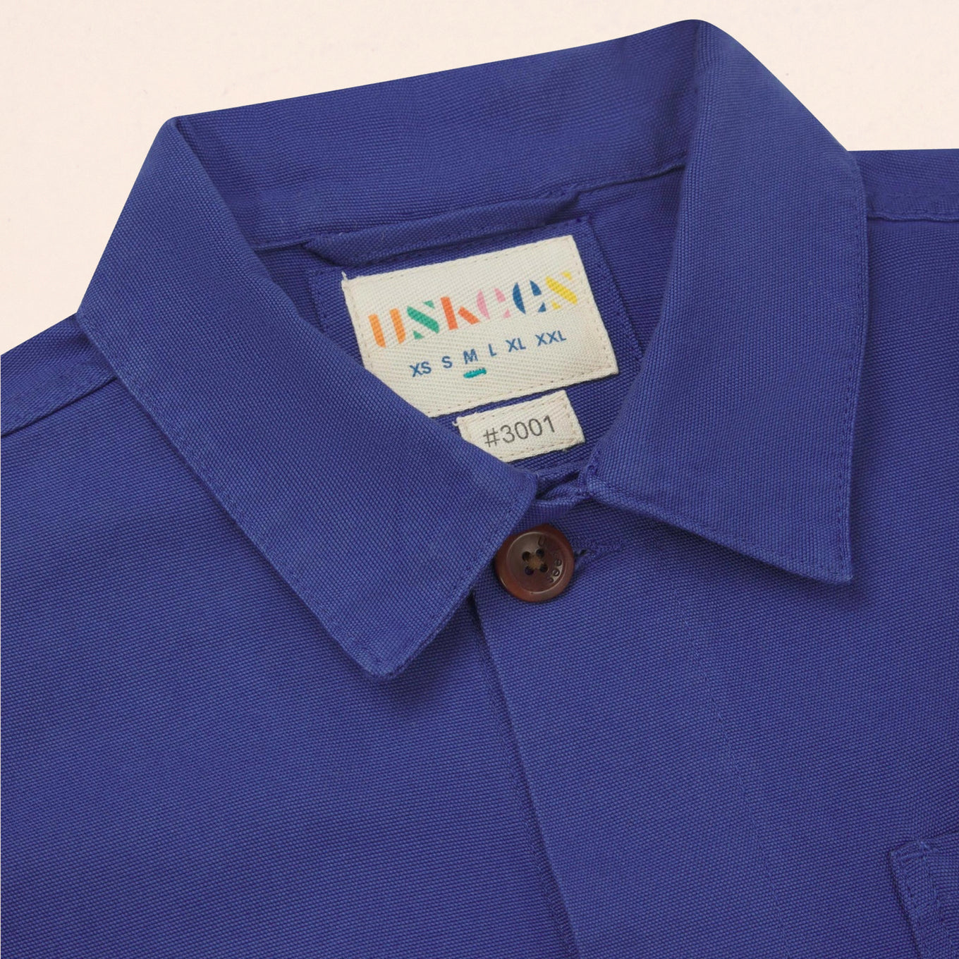 Uskees Heavy Cotton Buttoned Overshirt - Ultra Blue