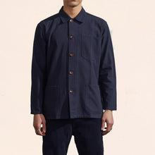 Uskees Heavy Cotton Buttoned Overshirt - Midnight Blue