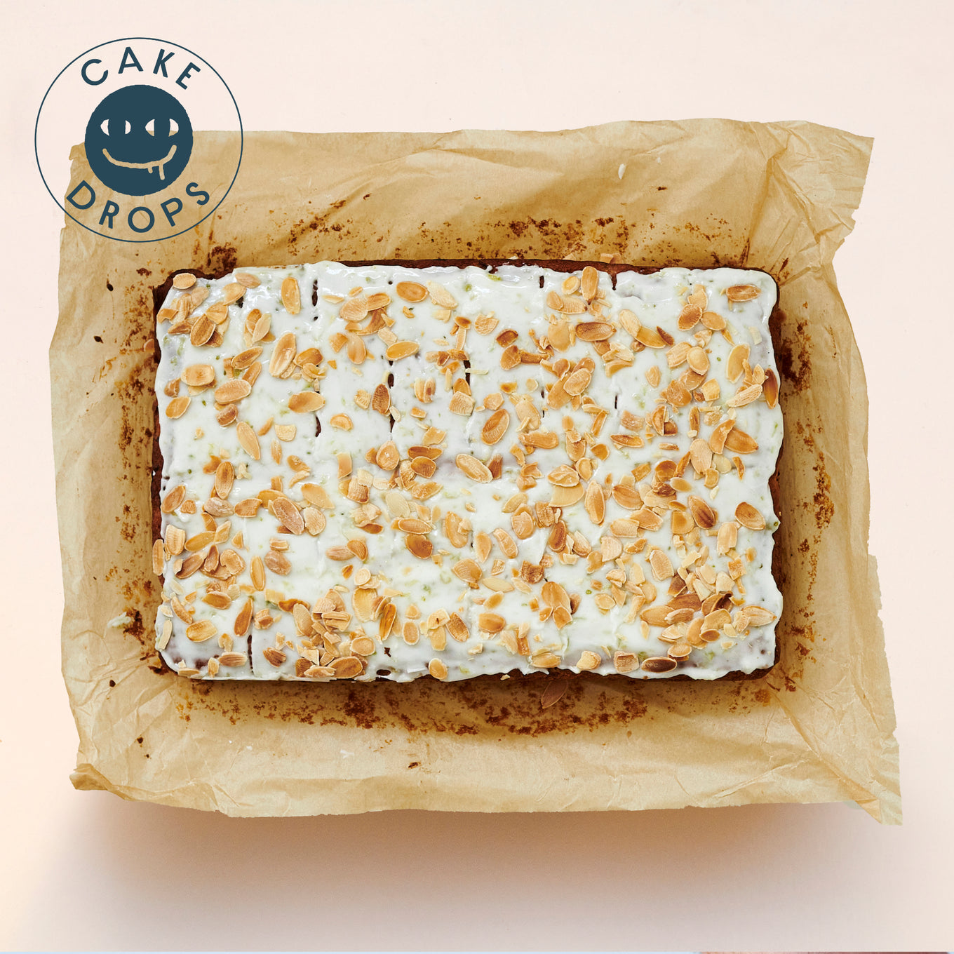 Gooseberry Cake photographed from above.