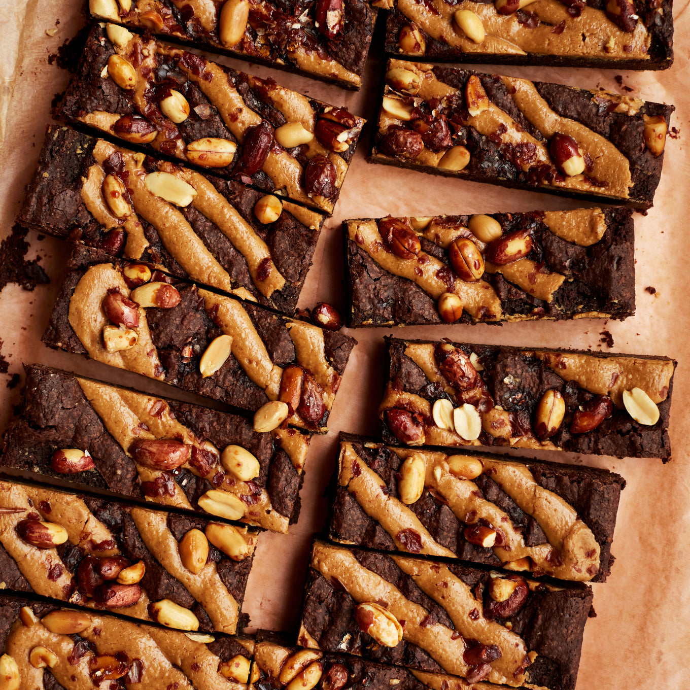 Exploding Bakery Peanut Butter Vegan Brownie Traybake