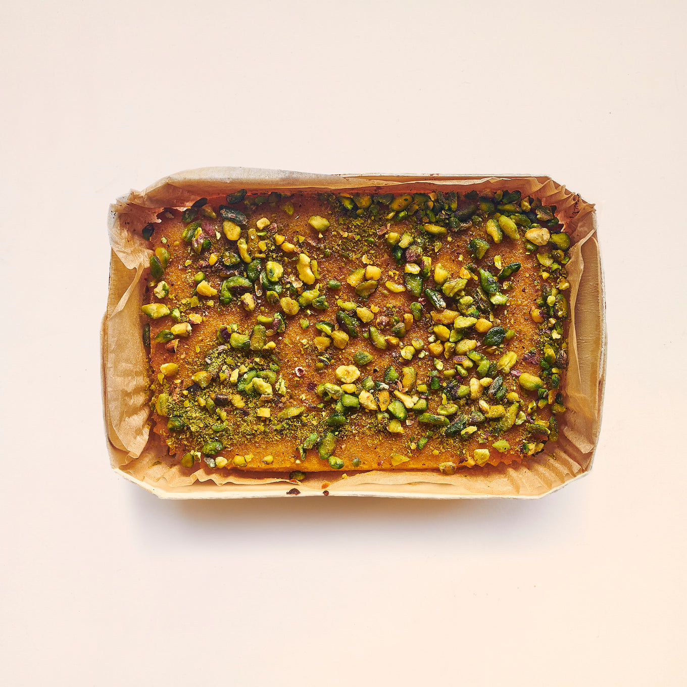 Exploding Bakery Lemon Polenta and Pistachio Cake from above