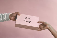 Handing over an Exploding Bakery cake inside an embossed packaging